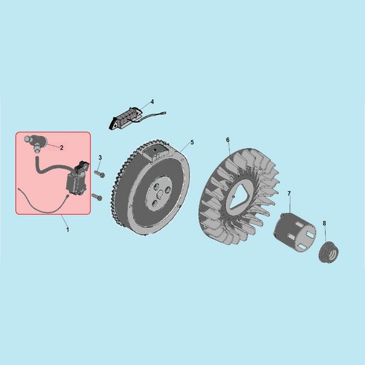 Магнето и маховик Champion GP100E